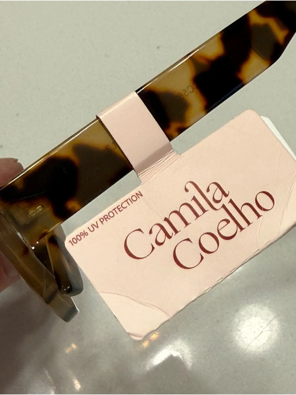 Camila Coelho Tortoiseshell Oval Sunglasses with Brown Gradient Lenses NWT
